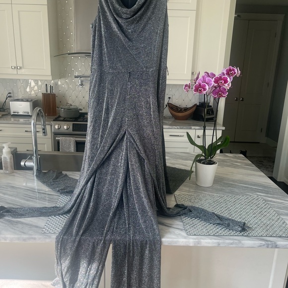 ALGO Holiday wear a shimmering shining vintage jumpsuit size 12 it’s fabulous💎 - Picture 11 of 16